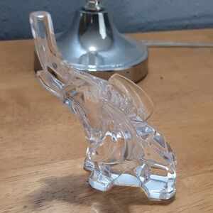Crystal Elephant Figurine, Trunk Up for Luck